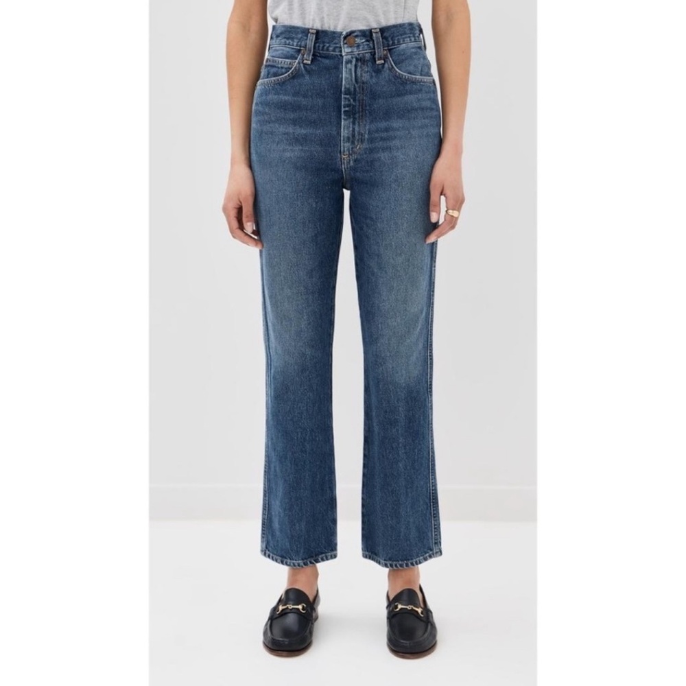 Agolde Dark Blue Straight Leg Jeans pinch size 23